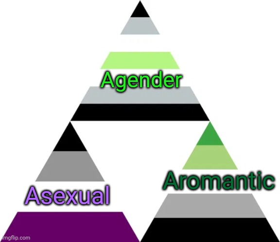 What the "2Spirit" in my name means. | Agender; Asexual; Aromantic | image tagged in aaa triforce flag,lgbt,native american | made w/ Imgflip meme maker
