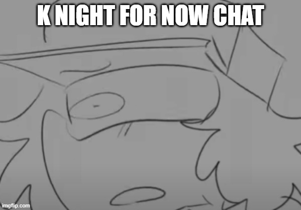 Garcello has seen some sh*t | K NIGHT FOR NOW CHAT | image tagged in garcello has seen some sh t | made w/ Imgflip meme maker