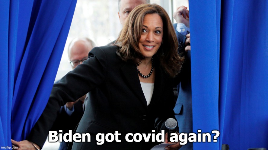on deck | Biden got covid again? | image tagged in kamala harris,still waiting,vice president,cackle,democratic party,liberals | made w/ Imgflip meme maker