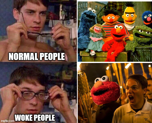 NORMAL PEOPLE; WOKE PEOPLE | made w/ Imgflip meme maker