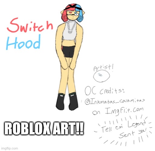 I actually tried on this one | ROBLOX ART!! | made w/ Imgflip meme maker