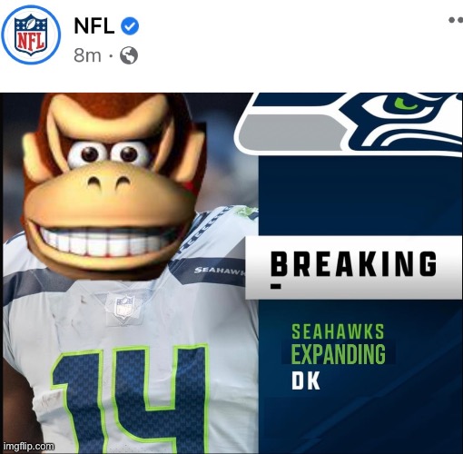 Seahawks Expanding Dong | image tagged in nfl,donkey kong | made w/ Imgflip meme maker