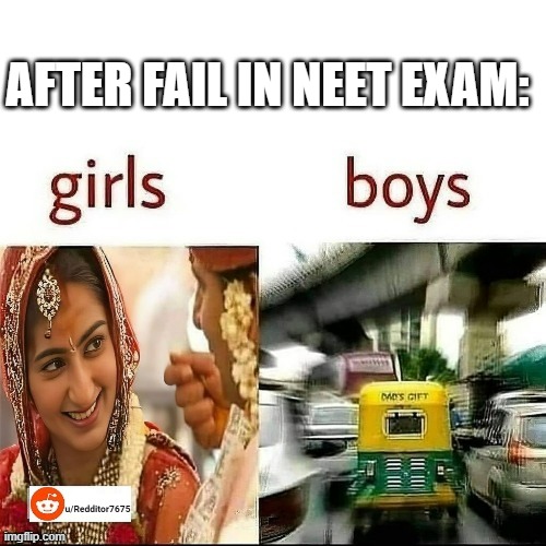 tit le | AFTER FAIL IN NEET EXAM: | image tagged in jeep | made w/ Imgflip meme maker
