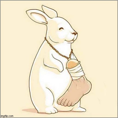 That's One Lucky Rabbits' Foot ! | image tagged in lucky,rabbit,foot,punctuation,dark humour | made w/ Imgflip meme maker