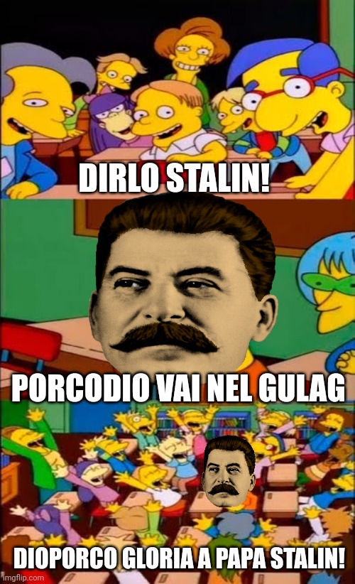 Stalin dice porcodio vai nel gulag - Imgflip