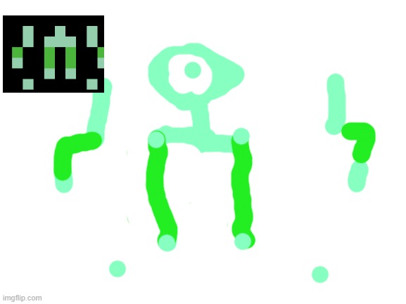 MADE A CREATURE WITH THIS THING | image tagged in blank white template | made w/ Imgflip meme maker