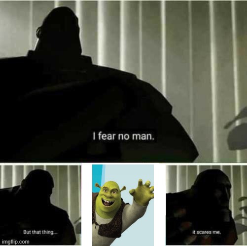 The new Shrek? | image tagged in i fear no man,shrek,oh wow are you actually reading these tags | made w/ Imgflip meme maker