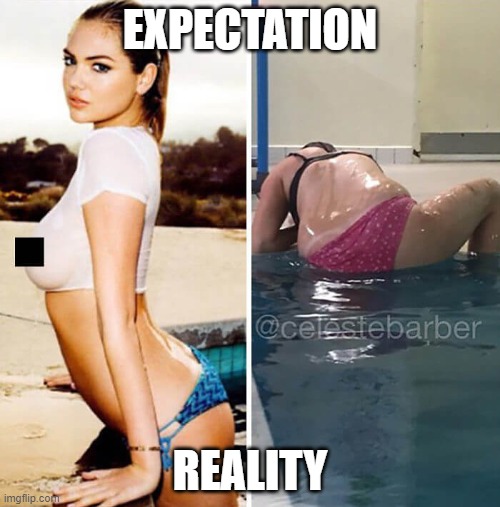 Expectation vs Reality | EXPECTATION; REALITY | image tagged in expectation vs reality | made w/ Imgflip meme maker