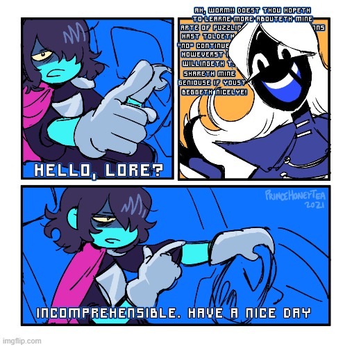 day 36 of posting deltarune comics (read tags) | image tagged in read comments | made w/ Imgflip meme maker