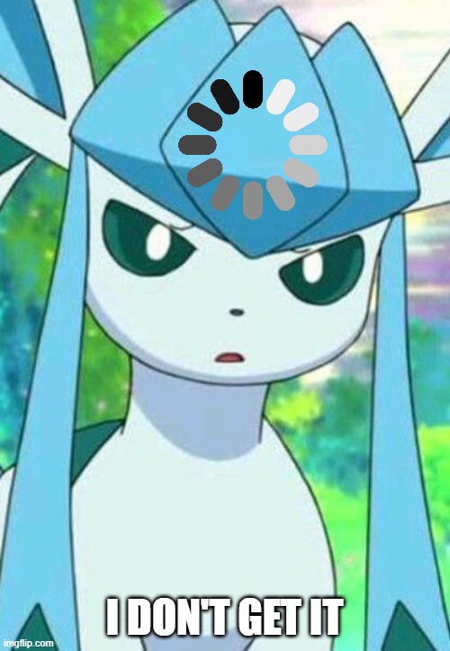 Glaceon confused | I DON'T GET IT | image tagged in glaceon confused | made w/ Imgflip meme maker