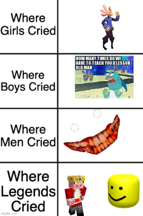 The sad truth.... | image tagged in where girls boys men and legends cried | made w/ Imgflip meme maker