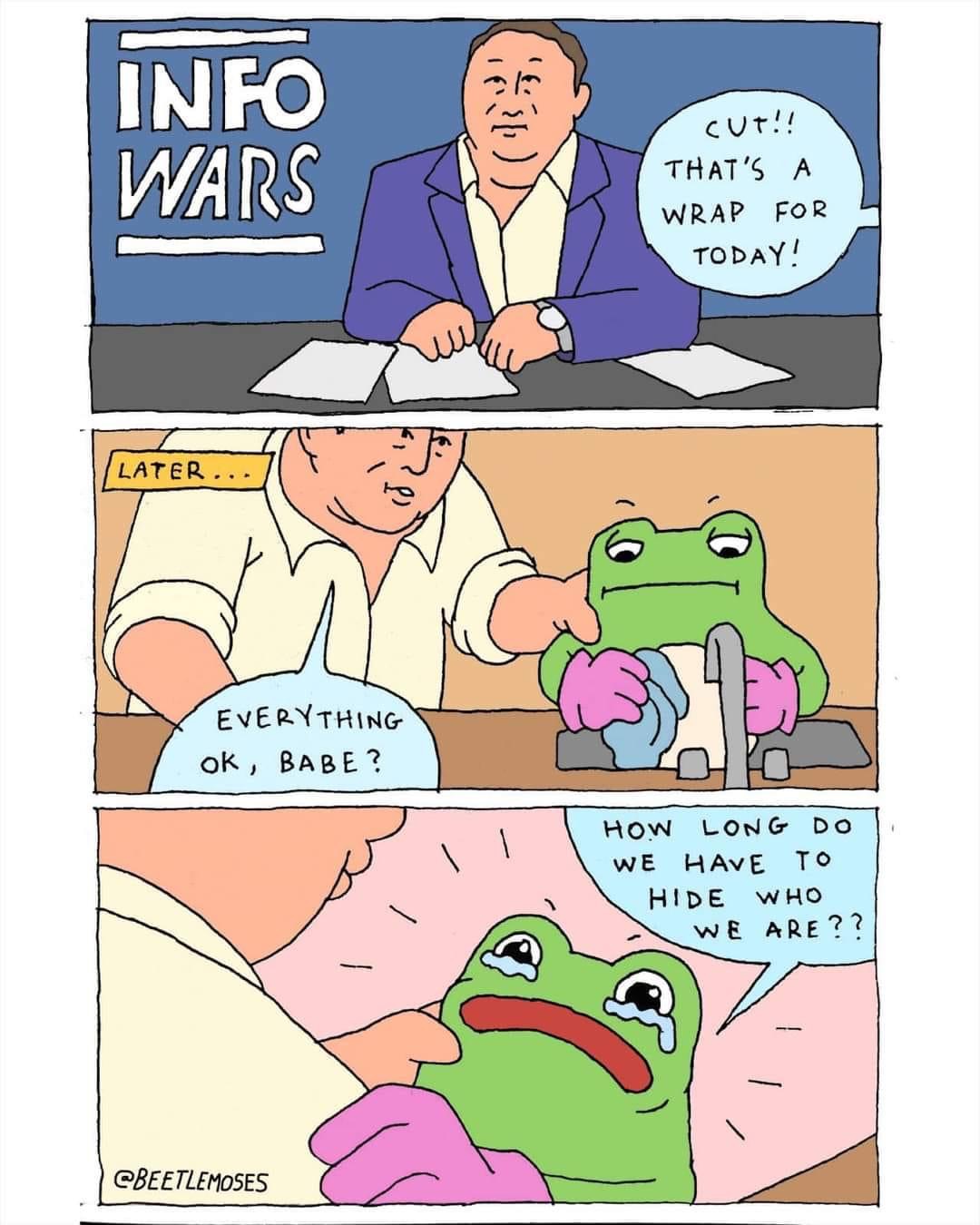Alex Jones secret life Blank Meme Template