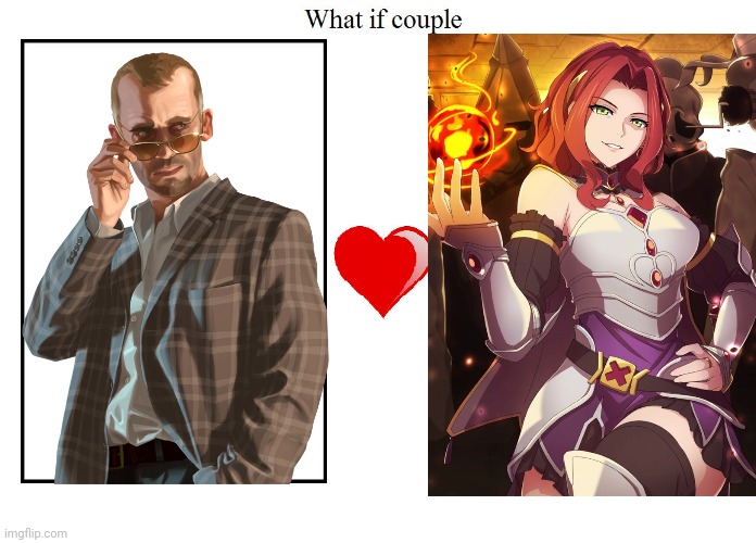 A match made in hell | image tagged in shipping,crossover | made w/ Imgflip meme maker