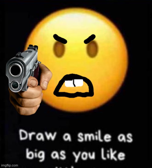 angry smile | made w/ Imgflip meme maker
