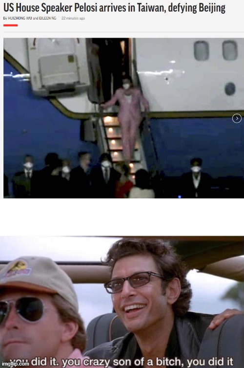 Hate to give NP props, but it's just funny! | image tagged in you crazy son of a bitch you did it | made w/ Imgflip meme maker