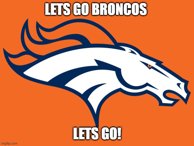 go broncos! | LETS GO BRONCOS; LETS GO! | image tagged in denver broncos be like | made w/ Imgflip meme maker