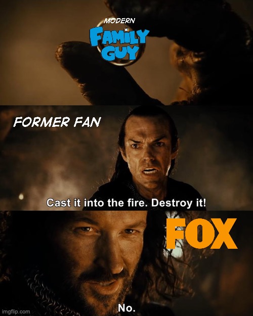 Lord of the Rings and Modern Family Guy | image tagged in lord of the rings,family guy | made w/ Imgflip meme maker