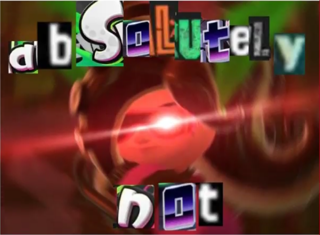 elite octoling ABSOLUTELY NOT Blank Meme Template