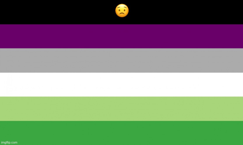 aroace flag | 😟 | image tagged in aroace flag | made w/ Imgflip meme maker