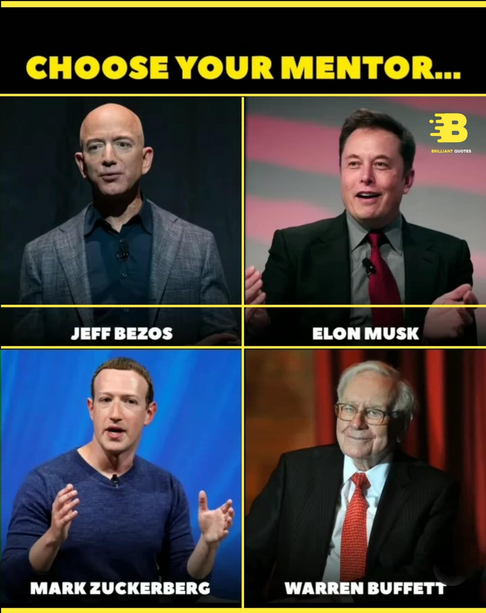 Choose your mentor Blank Meme Template