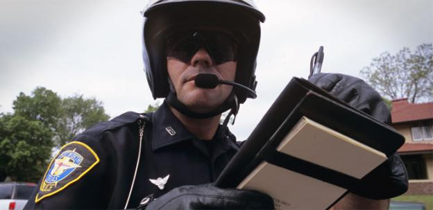 Cop giving ticket Blank Meme Template