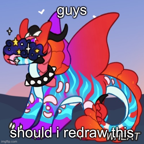 guys; should i redraw this | made w/ Imgflip meme maker