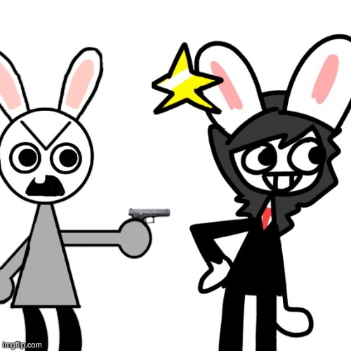 Well bois, she did it. Bunni finally got revenge on her a*shole cousin. | image tagged in memes,funny,bunni,revenge,drawing,stop reading the tags | made w/ Imgflip meme maker