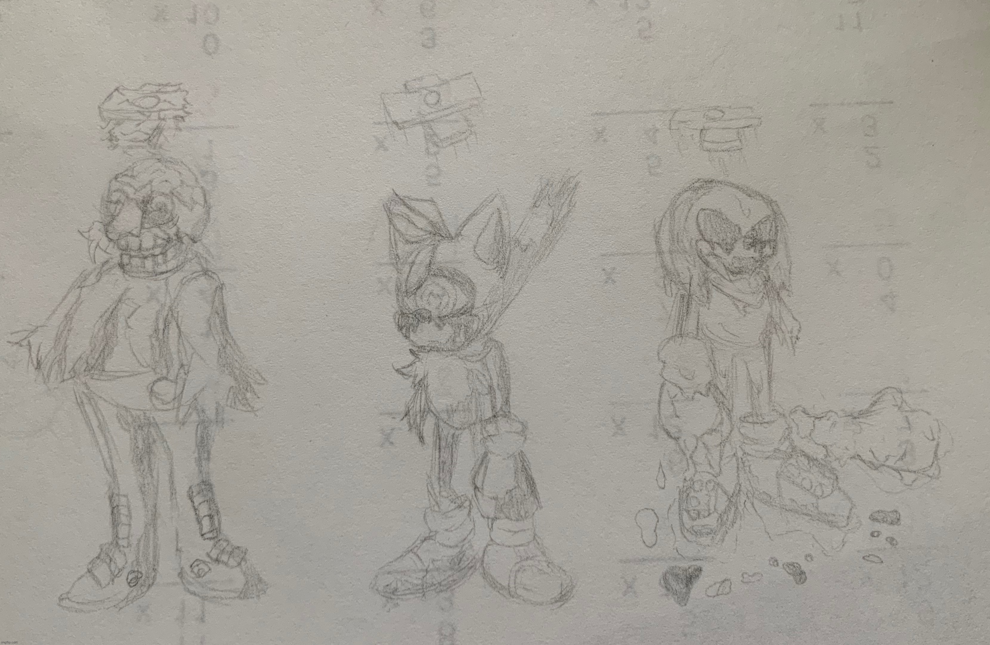 sketches i did on scratch paper | made w/ Imgflip meme maker