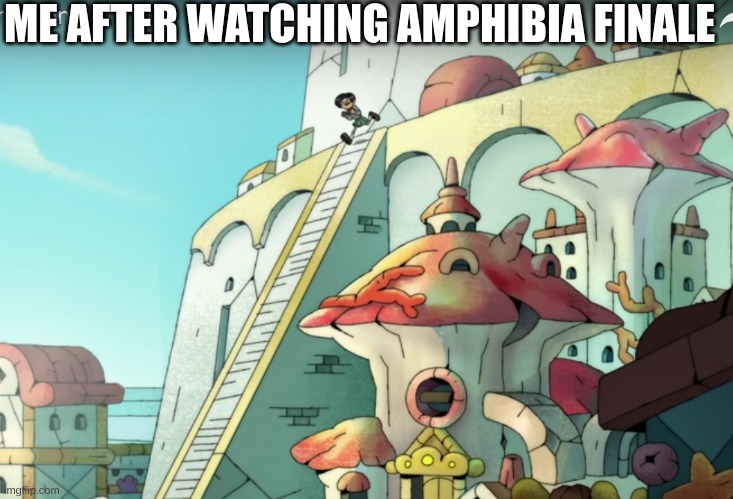 :( | ME AFTER WATCHING AMPHIBIA FINALE | image tagged in amphibia | made w/ Imgflip meme maker