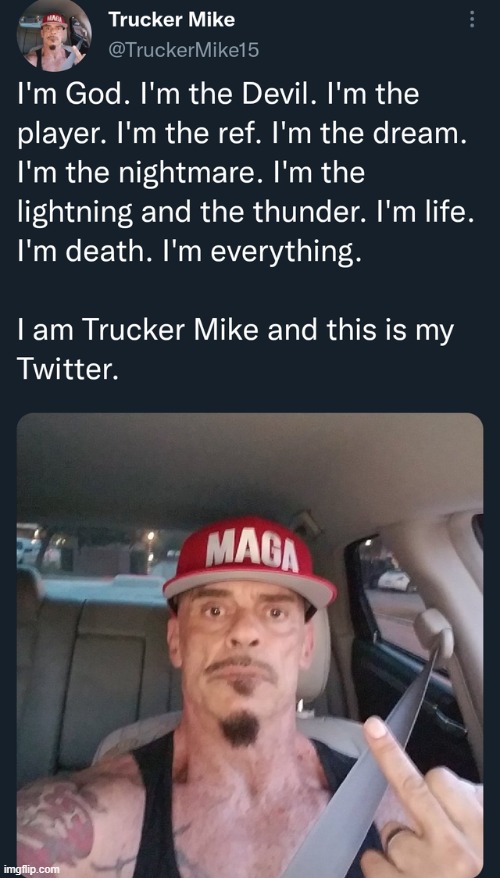trucker MIKE fifteen | made w/ Imgflip meme maker