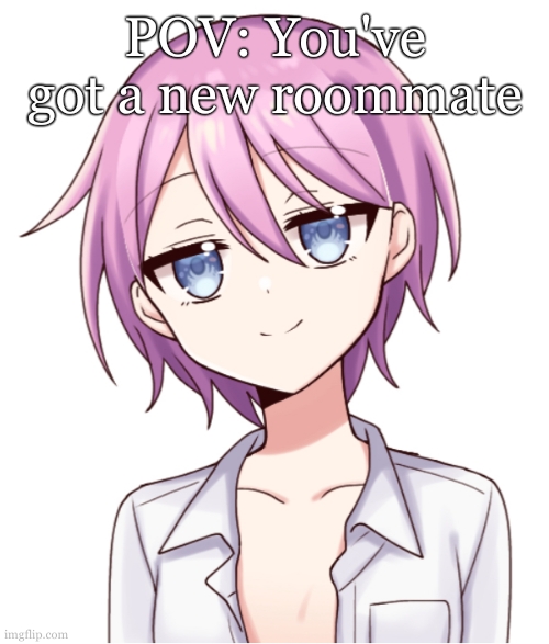 He's bi, no erp, have fun! | POV: You've got a new roommate | image tagged in ae | made w/ Imgflip meme maker