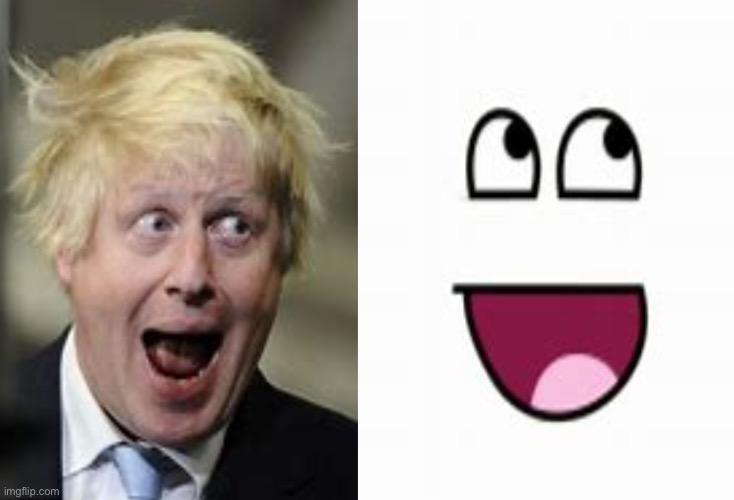 Boris Johnson vs, Roblox Epic Face | image tagged in boris johnson,roblox meme | made w/ Imgflip meme maker