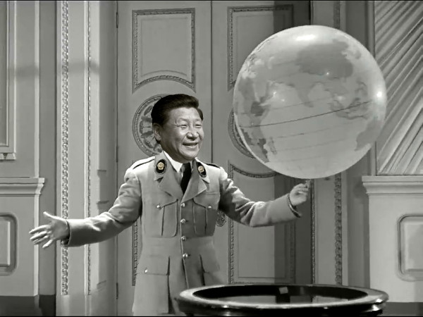 Xi Jinping Chaplinesque Hitler Blank Meme Template