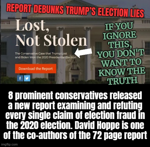 LOST, NOT STOLEN DEBUNKS TRUMPS LIES - Imgflip