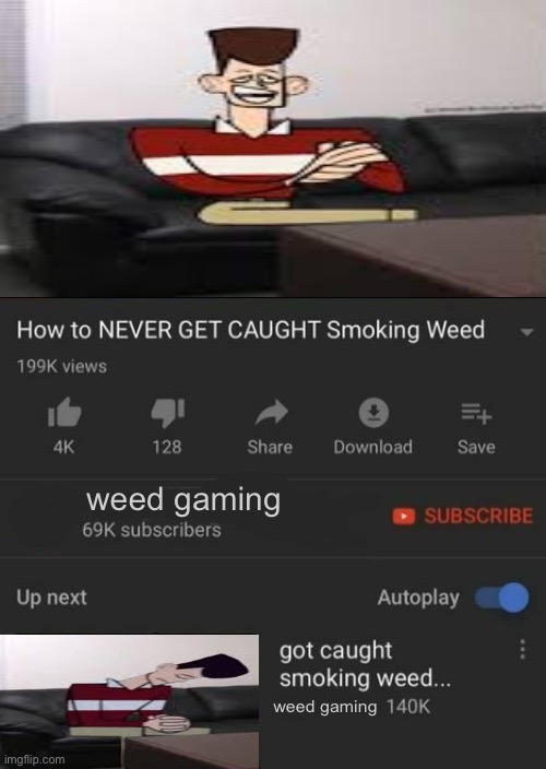 Idek | weed gaming; weed gaming | image tagged in how to never get caught smoking weed / got caught smoking weed | made w/ Imgflip meme maker
