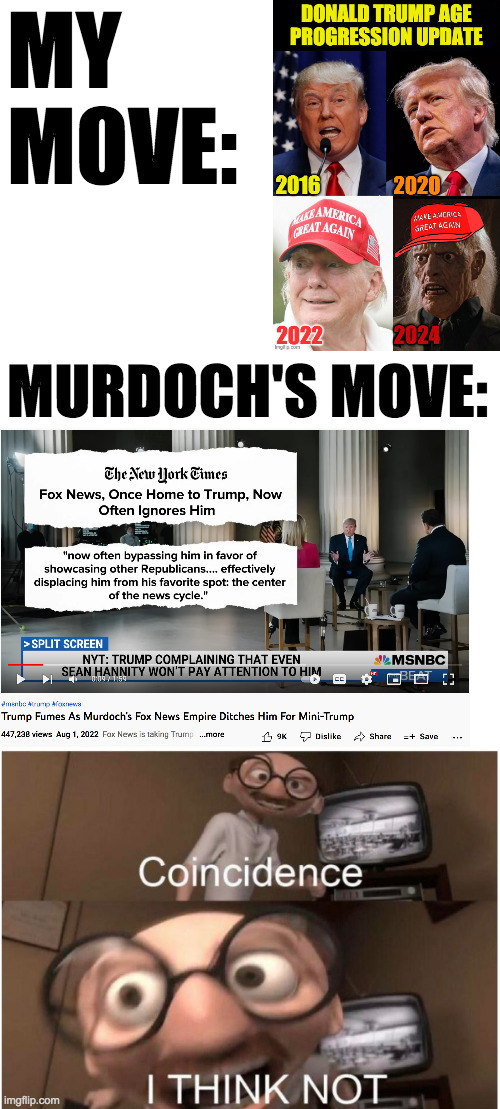 Proof that Rupert Murdoch follows imgflip. | MY MOVE:; MURDOCH'S MOVE: | image tagged in coincidence i think not,memes,chess,memes will save the world | made w/ Imgflip meme maker