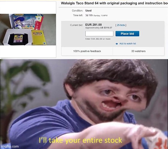 Jontron I Ll Take Your Entire Stock Image tagged in ill take your entire stock jontron - Imgflip