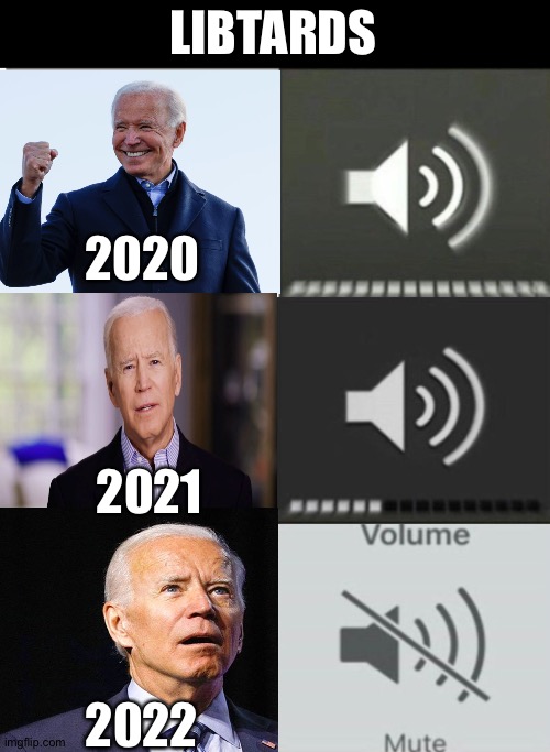 LIBTARDS; 2020; 2021; 2022 | made w/ Imgflip meme maker