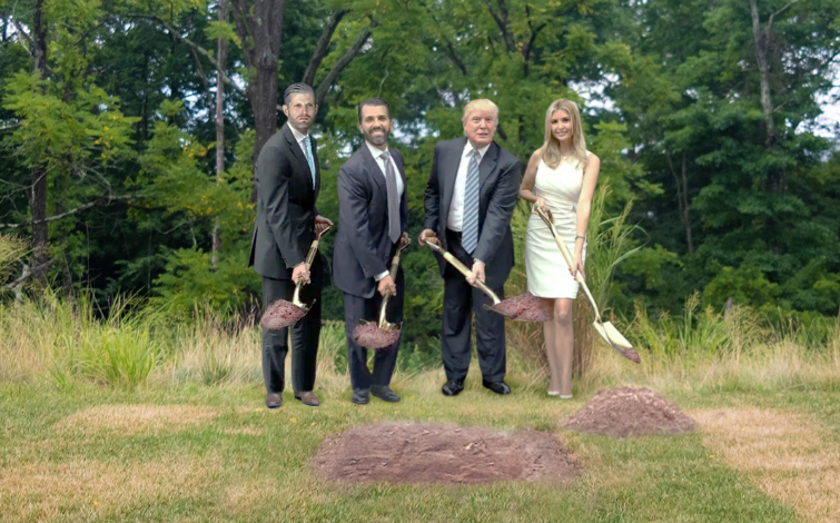 High Quality Trumps digging Blank Meme Template
