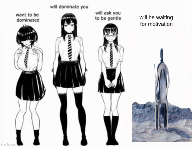motivation | will be waiting for motivation | image tagged in domination stats,devil may cry,memes,shitpost,msmg,oh wow are you actually reading these tags | made w/ Imgflip meme maker