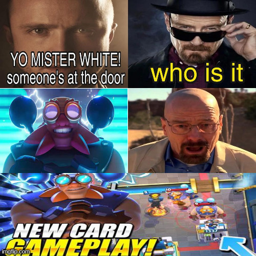 Yo Mister White, someone’s at the door! | image tagged in yo mister white someone s at the door | made w/ Imgflip meme maker