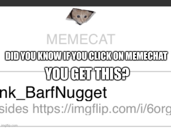 Secrets | YOU GET THIS? DID YOU KNOW IF YOU CLICK ON MEMECHAT | made w/ Imgflip meme maker