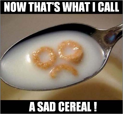 Please Don't Eat Me ! |  NOW THAT'S WHAT I CALL; A SAD CEREAL ! | image tagged in fun,cereal,sad | made w/ Imgflip meme maker