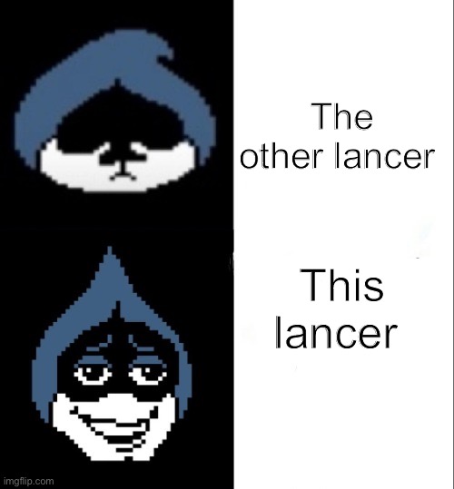 Lancer hotline bling | The other lancer This lancer | image tagged in lancer hotline bling | made w/ Imgflip meme maker