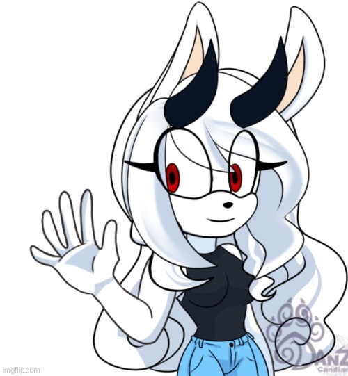 Xiao the white bunny with demon horns | made w/ Imgflip meme maker