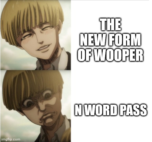 Pokemon Scarlet and Violet did this | THE NEW FORM OF WOOPER; N WORD PASS | image tagged in yelena snk,n word,pokemon,nintendo,pokemon memes,nintendo switch | made w/ Imgflip meme maker
