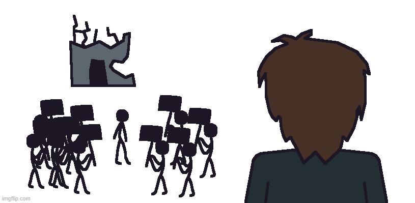 me watching the chaos going on in the stream and in the server | made w/ Imgflip meme maker
