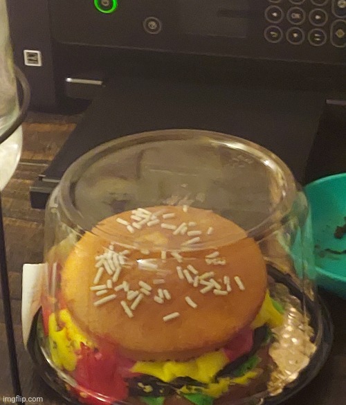 Burger cake | made w/ Imgflip meme maker