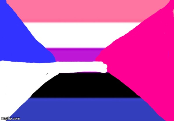 New flag, for genderfluid people who want to express themselves more femininely | image tagged in genderfluid flag | made w/ Imgflip meme maker