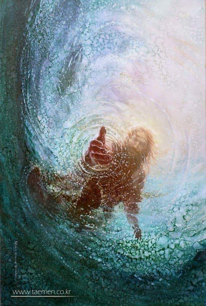 Jesus Walking On Water Blank Meme Template